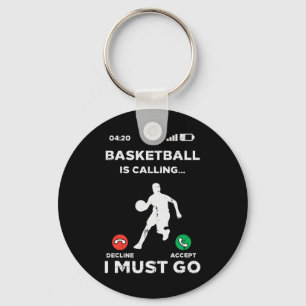Bysketbyll Calling I Must Go Fun Byller Men Women Keychain