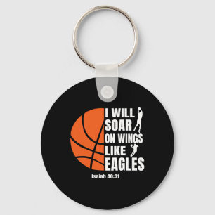 Bysketbyll Christian Soar On Wings Like Eagles Rel Keychain