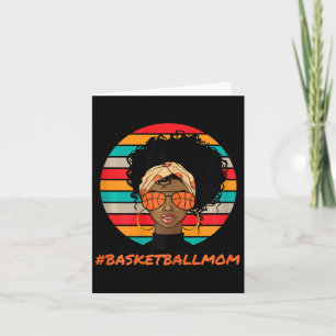 Bysketbyll Mom Black Women African American Afro Card