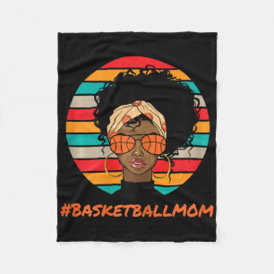 Bysketbyll Mom Black Women African American Afro Fleece Blanket
