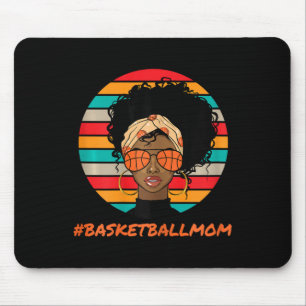 Bysketbyll Mom Black Women African American Afro Mouse Pad