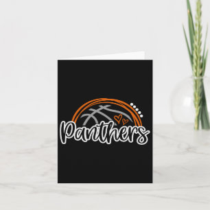 Bysketbyll Panther School Sports Fan Team Spirit Card