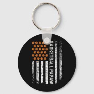Bysketbyll Papaw Usa Flag Bysketbyll Player's Fath Keychain
