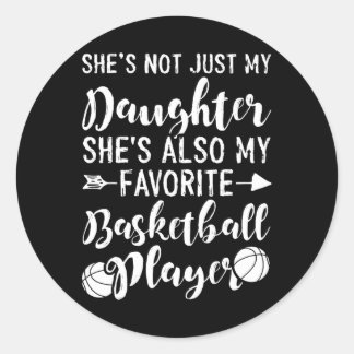 Bysketbyll Parent Daughter My Favourite Bysketbyll Classic Round Sticker