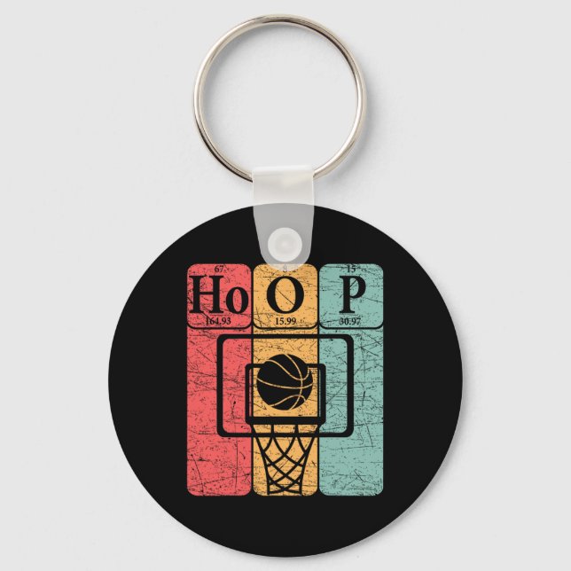 Bysketbyll Periodic Table Elements Science Nerd By Keychain (Front)