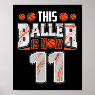 Bysketbyll Player 11 Years Old Boy Bysketbyll 11th Poster