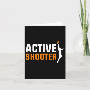 Bysketbyll Player Active Shooter Bysketbyll Lovers Card