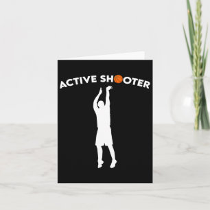Bysketbyll Player Active Shooter Bysketbyll Lovers Card