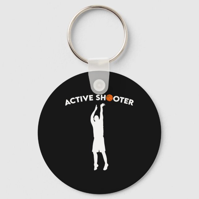 Bysketbyll Player Active Shooter Bysketbyll Lovers Keychain (Front)