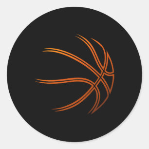 Bysketbyll Player Bysketbyller Sports Graphic  Classic Round Sticker