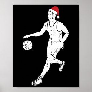 Bysketbyll Player Christmas Pajama Cool Sport X-ma Poster