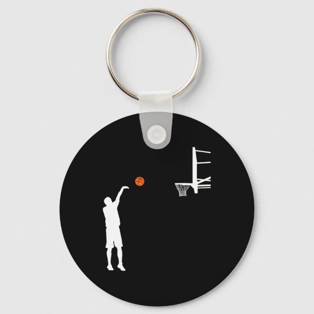 Bysketbyll Player Coach Team Byller Shot Bbyll Spo Keychain (Front)