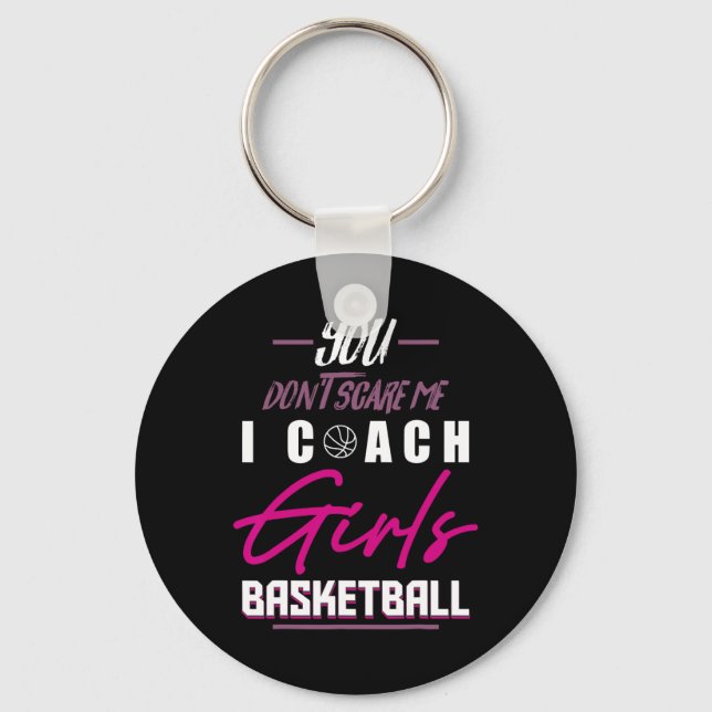Bysketbyll Player Coach Team Fun Byller Girl Train Keychain (Front)