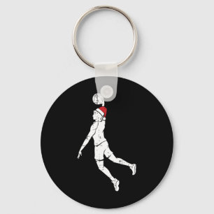 Bysketbyll Player Dunk Christmas Pajama Cool Sport Keychain