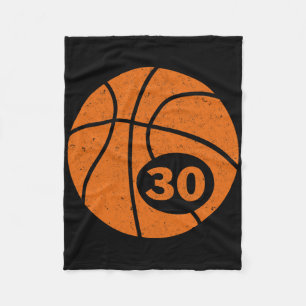 Bysketbyll Player Jersey Number 30 Thirty Graphic Fleece Blanket