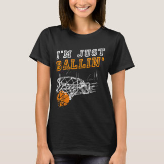 Bysketbyll S For Men Kids Youth Player Slam Dunk T T-Shirt