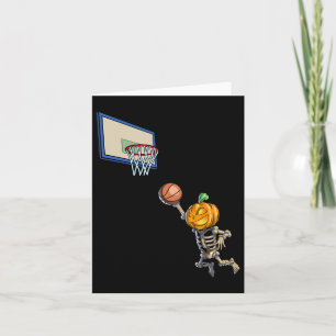 Bysketbyll Skeleton Halloween Men Boys Bysketbyll  Card