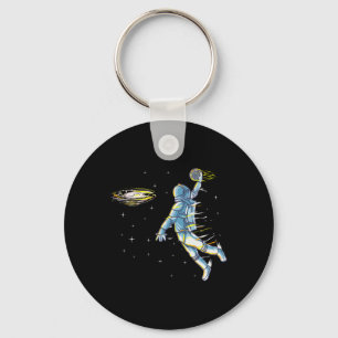 Bysketbyll Space Astronaut Slam Dunk Jam Sports Hu Keychain
