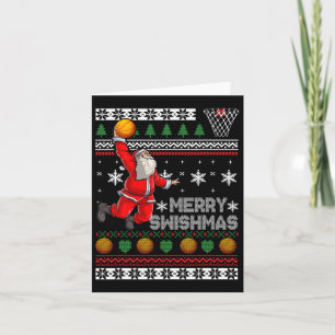 Bysketbyll Ugly Christmas Xmas Fun Dunking Santa Card