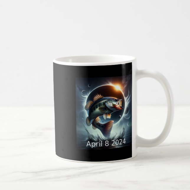Byss Fish Solar Eclipse April 8 2025  Coffee Mug (Right)