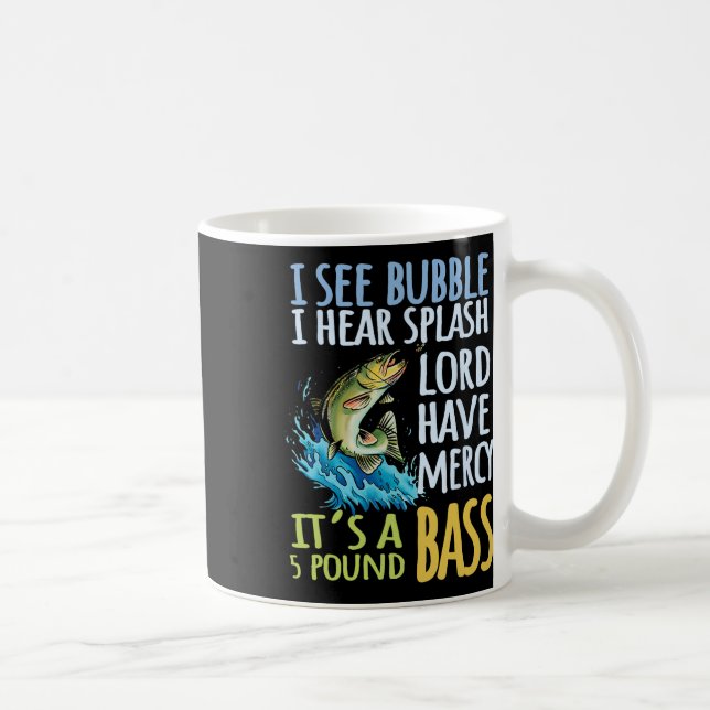 Byss Fishing Angling Sport Black Byss Fish  Coffee Mug (Right)