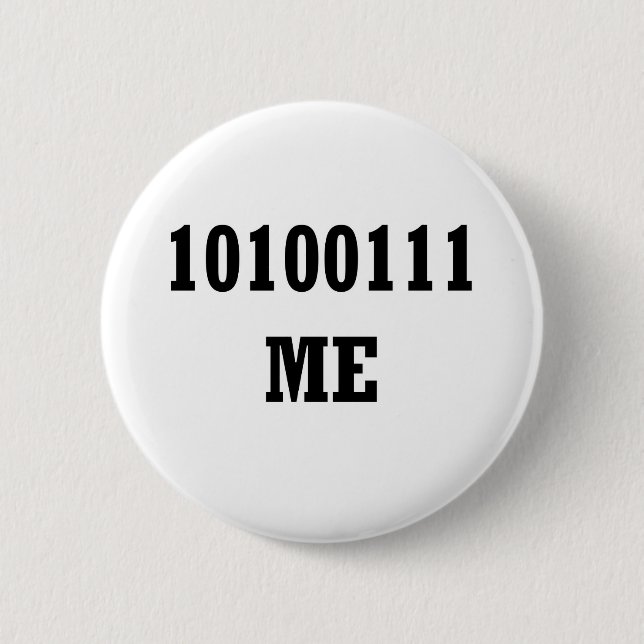 Byte me 2 inch round button (Front)