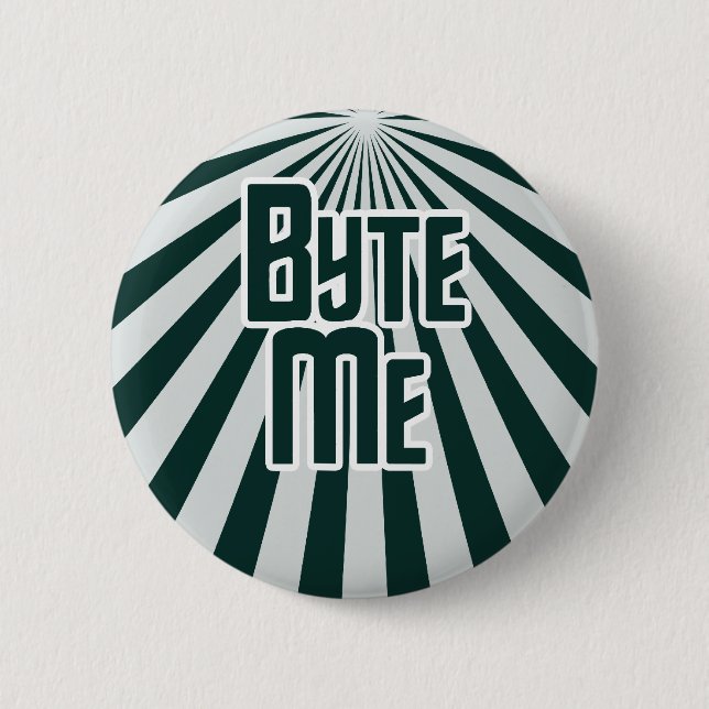 Byte Me Computer Geek 2 Inch Round Button (Front)