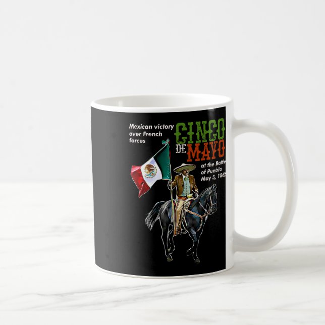 Byttle Of Puebla May 5 Mexican Cinco De Mayo  Coffee Mug (Right)