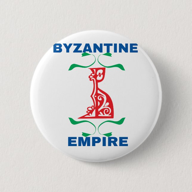 byzantine 2 inch round button (Front)