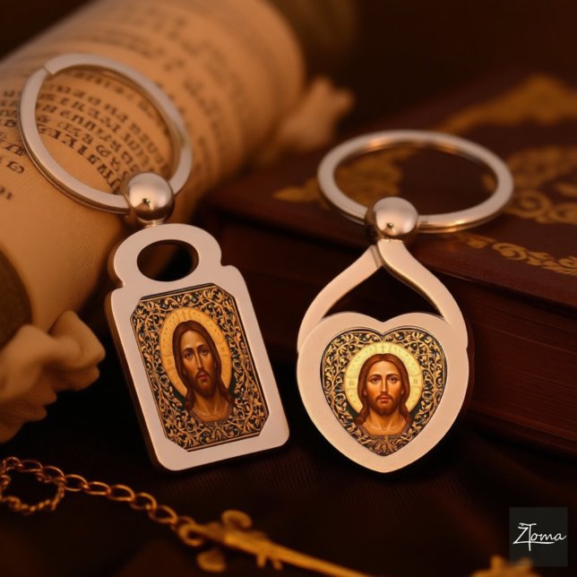 Byzantine Christ Icon - Jesus Keychain (Creator Uploaded)