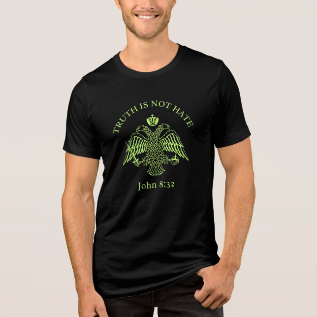 Byzantine Eagle John 8 32 Truth Tee (Front)