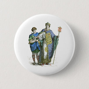 Byzantine Emperor 2 Inch Round Button