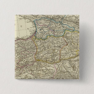 Byzantine Empire, eastern 2 Inch Square Button