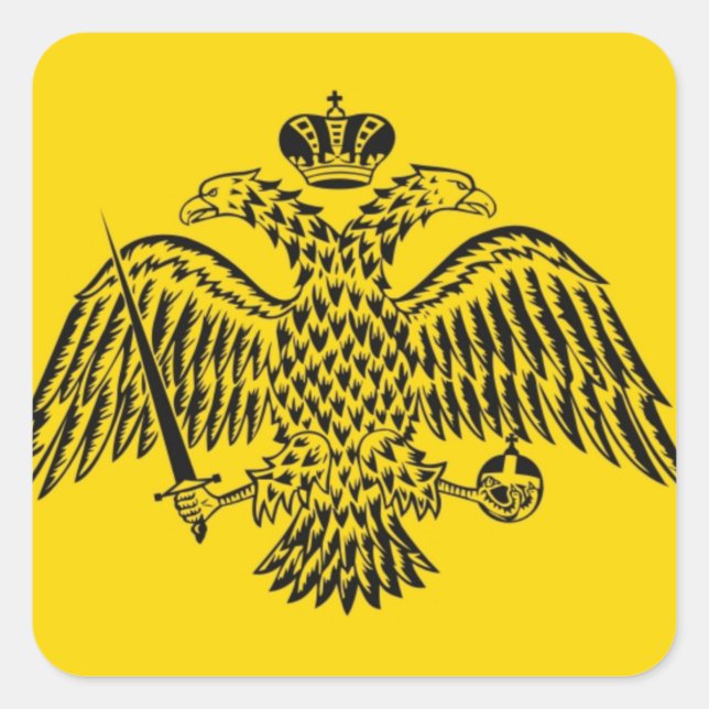 Byzantine Empire Flag Square Sticker (Front)