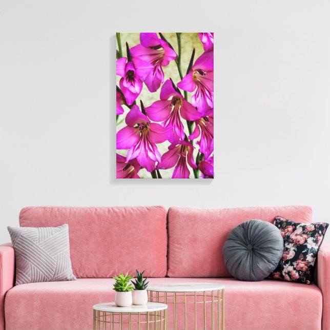 Byzantine Gladiolus Canvas Print (Insitu(LivingRoom))