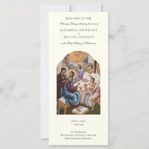 Byzantine Orthodox Catholic Wedding Program 