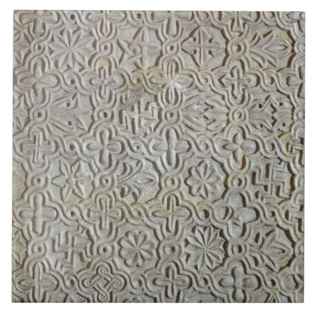 Byzantine slab with cruciform decoration, 12th-14t tile (Front)