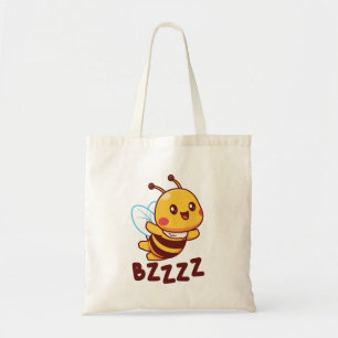 BZZZZ Cute Childrens Bees for Kids - Cartoon Bee Tote Bag