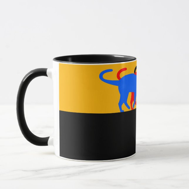 C01 - Tasse mit 3 farbigen Katzen Mug (Left)