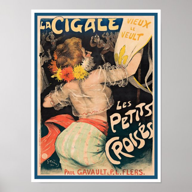 c1900 FRENCH POSTER  (Front)
