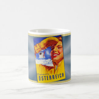 c1950 AUSTRIA TRAVEL POSTER MCM Coffee Mug