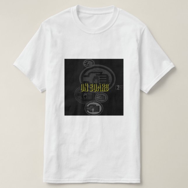 C2B: ON BOARD BLK Basic T-Shirt (Design Front)