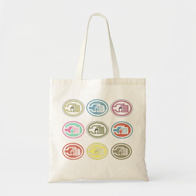 C2B: Tote Bag Multi-colour Pattern (Front)