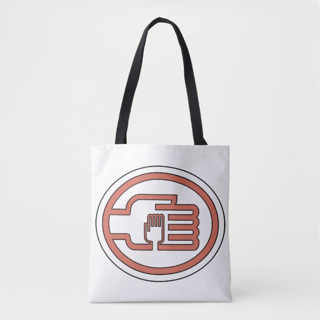 C2B: Tote bag Outline-Orange (Front)