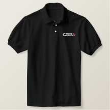 C3VR Logo Embroidered Dark Polo Shirt