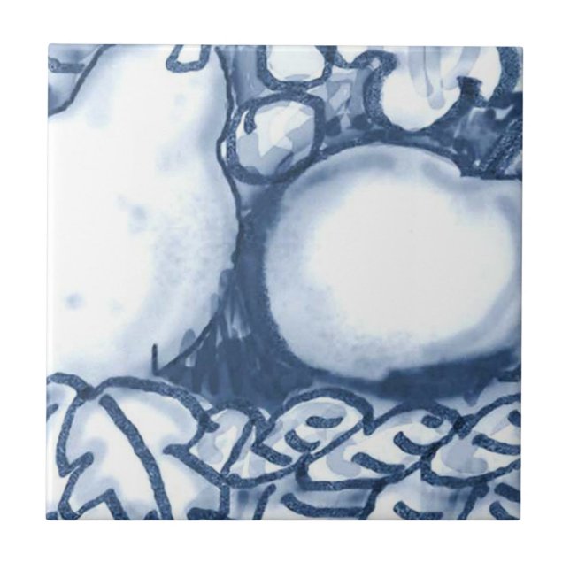 C4 - Delft Basket Mural Tile - C4 (Front)