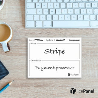 C4 model stickies by IcePanel [External type] Post-it Notes