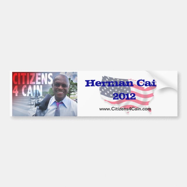 C4C Herman Cain 2012 Bumper Sticker (Front)