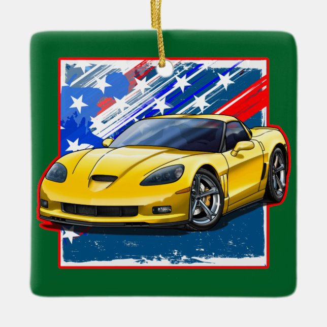 C6_Yellow Ceramic Ornament (Front)