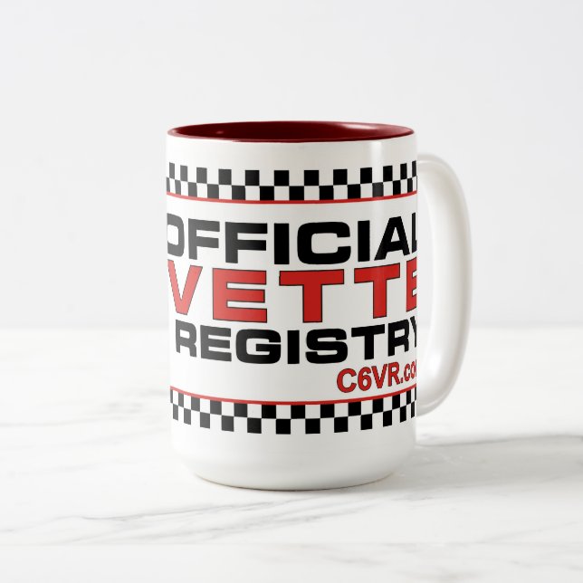 C6VR Two-Tone 15oz Ceramic Mug (Front Right)